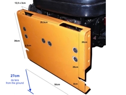 snowblade with plate for tractor ln 220 a
