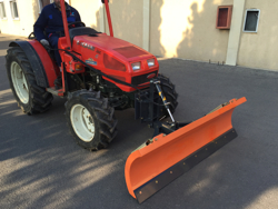 snowplough with plate for tractor lns 210 a