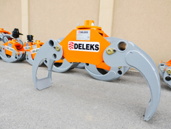 log grapple for mini diggers forest crane or manur loading dk11 c