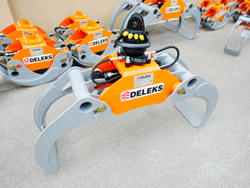 log grapple with fixed pendulum rotator for minidiggers and forest cranes dk 16 gr 30f