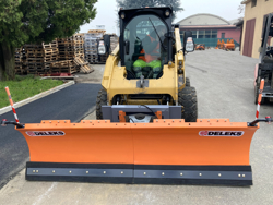 snow plow for up to 3 0 ton skid steer loaders ln 250 m