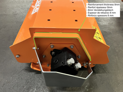 forestry mulcher of 80cm for mini excavators hydraulic shredder mod arm 80