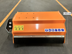 forestry mulcher of 80cm for mini excavators hydraulic shredder mod arm 80