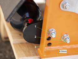 forestry mulcher of 80cm for mini excavators hydraulic shredder mod ar 80