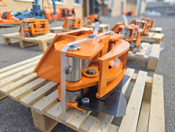 tree shear log grapple for mini excavators cf 10