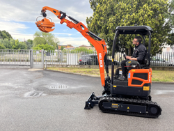 log grapple with rotator for mini diggers and forest cranes dk 10h gr 10