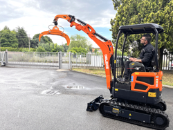 log grapple with rotator for mini diggers and forest cranes dk 10h gr 10