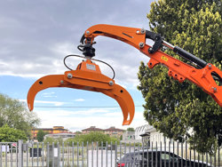 log grapple with rotator for mini diggers and forest cranes dk 10h gr 10