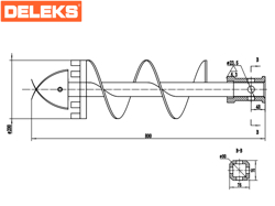 auger 200mm post hole digger s100