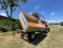 3 way hydraulic tipping trailer for tractor rm 14 t3h