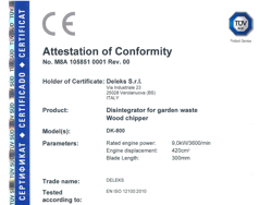 petrol chipper shredder woodchipper with engine dk 800 honda