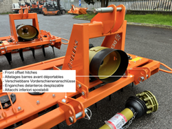 adjustable power harrow for tractors kr 160r