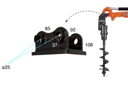 auger mini excavator 1 ton m100