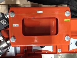 circular saw blade attachment for excavators and hedge cutters hrdisc5