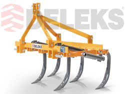 cultivateur déchaumeur 5 dents largeur 120cm pour tracteur kubota iseki etc mod de 120 5