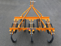 cultivateur déchaumeur 5 dents largeur 120cm pour tracteur kubota iseki etc mod de 120 5