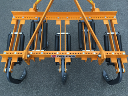 cultivateur déchaumeur 5 dents largeur 120cm pour tracteur kubota iseki etc mod de 120 5