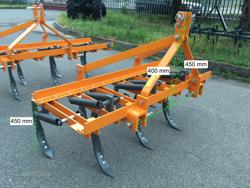 cultivateur 7 dents pour tracteur largeur 140cm pour préparation du sol mod de 140 7