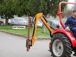 epareuse hydraulique pour tracteur avec broyeur ou taille haie mod airone 60