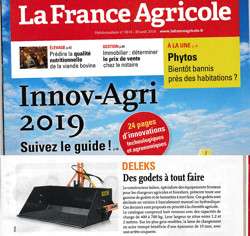 godet de 180cm hydraulique pour tracteur avec attelage 3 points standart mod pri 180 h