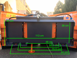 lame à neige étrave pour chargeurs compacts lnv 180 m