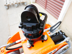 grappin avec rotateur 3 tonnes pour pelles et grues mod dk 16 gr 30f