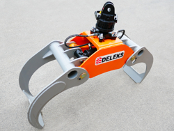 grappin avec rotateur 3 tonnes pour pelles et grues mod dk 16 gr 30f