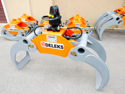 grappin avec rotateur 3 tonnes pour pelles et grues mod dk 16 gr 30f