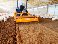 rotovator mélangeur de litière pour tracteur pavo 120