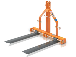 lève palettes 300kg pour attelage 3 points tracteur mod d 300