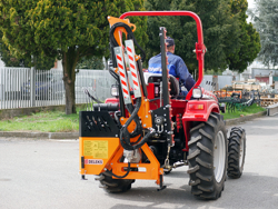 epareuse hydraulique pour tracteur avec broyeur ou taille haie mod airone 160 tr