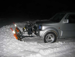 lame à neige pour véhicules off road 4x4 lns 210 j