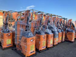 epareuse hydraulique pour tracteur avec broyeur ou taille haie mod airone 60