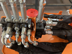 epareuse hydraulique pour tracteur avec broyeur ou taille haie mod airone 80