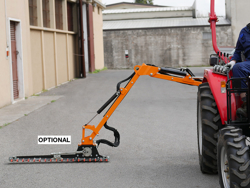 epareuse hydraulique pour tracteur avec broyeur ou taille haie mod airone 100