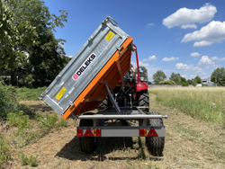 remorque tri benne agricole pour tracteur 2 tonnes modèle rm 14 t3