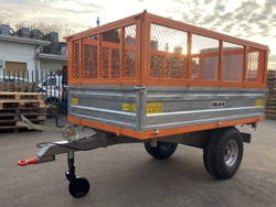 remorque tri benne agricole pour tracteur 2 tonnes modèle rm 14t3s