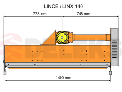 broyeur à marteaux fixe lynx 140 pour prairie ronces et sarments