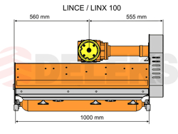 broyeur déportable à marteaux lynx sp100 pour micro tracteurs