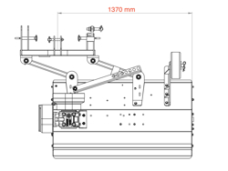 broyeur à marteaux fléaux lynx sp140 déportable pour verger et sarments