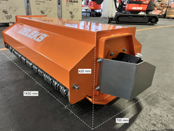 broyeur hydraulique pour mini pelle de 120cm modele arm 120