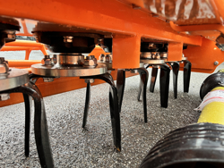 herse rotative avec rouleau kr 120 pour tracteur