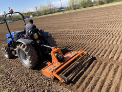 herse rotative avec rouleau kr 160 pour tracteur