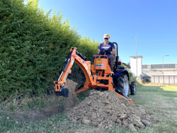 pelle rétro universelle pour micro tracteur drs 1000