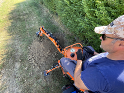 pelle rétro universelle pour micro tracteur drs 1000