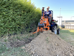 pelle rétro universelle pour micro tracteur drs 1000