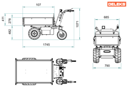 brouette electrique xe500hf