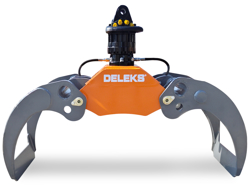 grappin avec rotateur 10 tonnes pour pelles et grues mod dk 18 gr 30f