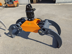 grappin avec rotateur 10 tonnes pour pelles et grues mod dk 18 gr 30f