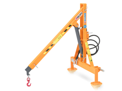 grue hydraulique pour micro tracteurs comme kubota iseki mod el 300